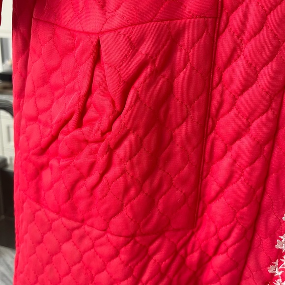 Vintage quilted nylon zip up dressing gown size small - Picture 9 of 17
